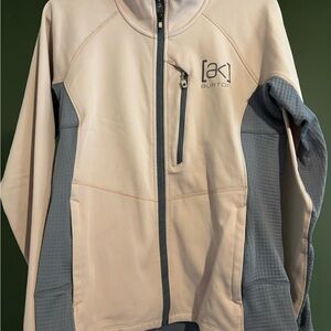 Burton Pink and Gray Zip-Up Jacket